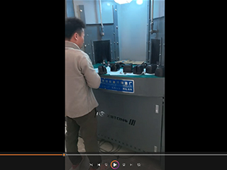 佛山客户案例：卫浴塑胶产品喷砂机工作视频